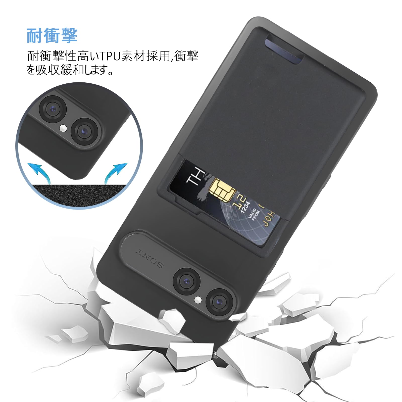 Amazon.co.jp: 【 Agaiy 】SONY Xperia 10 VII 対応 ケース 背面カード